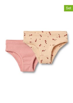 Wheat Majtki (2 pary) &quot;Havanna&quot; w kolorze pomarańczowo-jasnoróżowym ze sklepu Limango Polska w kategorii Majtki dziecięce - zdjęcie 184646483