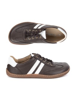 Buty BAREFOOT damskie skórzane minimalistyczne 1287 brązowe sneakersy ze sklepu butyolivier w kategorii Półbuty damskie - zdjęcie 184647650