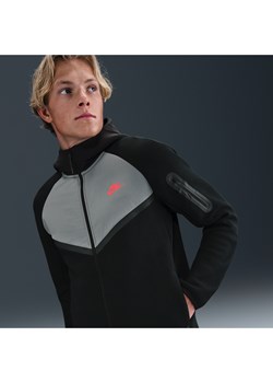 Męska kurtka z dzianiny z zamkiem na całej długości Windrunner Nike Tech - Czerń ze sklepu Nike poland w kategorii Bluzy męskie - zdjęcie 184647671