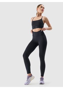 Damskie legginsy treningowe 4F 4FRSS25TFTIF307 - czarne ze sklepu Sportstylestory.com w kategorii Spodnie damskie - zdjęcie 184648032