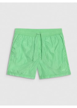 Męskie spodenki casual 4F 4FRSS25TSHOM697 - zielony ze sklepu Sportstylestory.com w kategorii Spodenki męskie - zdjęcie 184648073