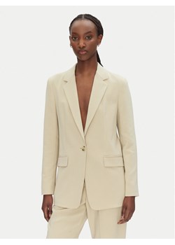 BOSS Marynarka Jocaluah 50490053 Beżowy Regular Fit ze sklepu MODIVO w kategorii Marynarki damskie - zdjęcie 184650063