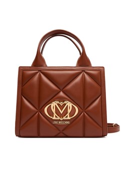 Torebka LOVE MOSCHINO JC4081PP1NLC0312 Brązowy ze sklepu eobuwie.pl w kategorii Kuferki - zdjęcie 184652134