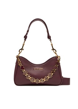 Torebka LOVE MOSCHINO JC4070PP1NL1355A Bordowy ze sklepu eobuwie.pl w kategorii Listonoszki - zdjęcie 184652150
