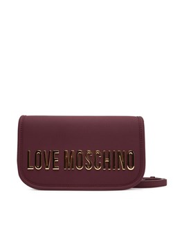 Torebka LOVE MOSCHINO JC4028PP1NKD0552 Bordowy ze sklepu eobuwie.pl w kategorii Listonoszki - zdjęcie 184652174