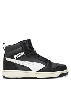 Sneakersy Puma Rebound V6 Mid Jr 393831 29 Czarny ze sklepu eobuwie.pl w kategorii Buty sportowe dziecięce - zdjęcie 184652182