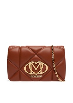 Torebka LOVE MOSCHINO JC4043PP1NLC0312 Brązowy ze sklepu eobuwie.pl w kategorii Kopertówki - zdjęcie 184652202