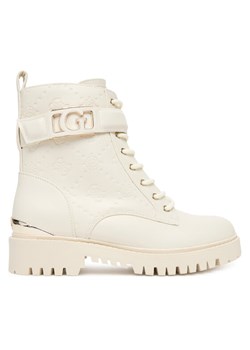 Guess Trapery FLTORA FAL10 Écru ze sklepu MODIVO w kategorii Workery damskie - zdjęcie 184653381