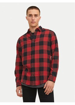 Jack&Jones Koszula Gingham 12181602 Czerwony Slim Fit ze sklepu MODIVO w kategorii Koszule męskie - zdjęcie 184653410
