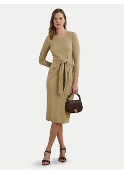 LAUREN RALPH LAUREN Sukienka codzienna 200973598001 Beżowy Slim Fit ze sklepu MODIVO w kategorii Sukienki - zdjęcie 184653414