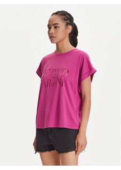 Emporio Armani T-Shirt EW000616 AF12187 UA227 Różowy Loose Fit ze sklepu MODIVO w kategorii Bluzki damskie - zdjęcie 184653422