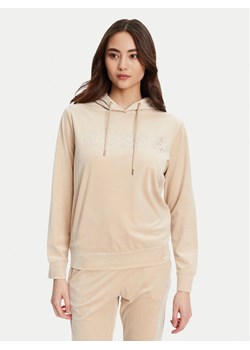 Guess Bluza V4RQ25 K0232 Beżowy Regular Fit ze sklepu MODIVO w kategorii Bluzy damskie - zdjęcie 184653522