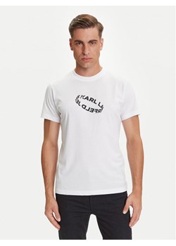 Karl Lagerfeld Jeans T-Shirt A3M17037 Biały Slim Fit ze sklepu MODIVO w kategorii T-shirty męskie - zdjęcie 184653561