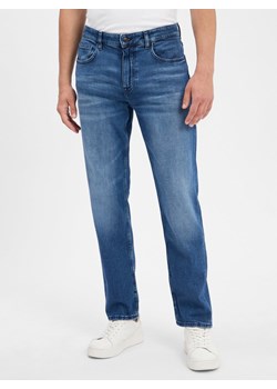 BOSS Orange Dżinsy - Troy Regular Tapered Mężczyźni Bawełna medium stone jednolity ze sklepu vangraaf w kategorii Jeansy męskie - zdjęcie 184655060