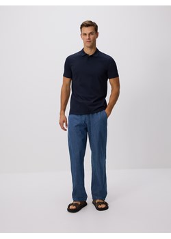 Reserved - Koszulka polo regular fit - granatowy ze sklepu Reserved w kategorii T-shirty męskie - zdjęcie 184655583