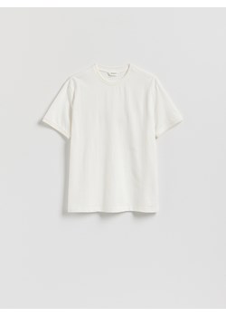 Reserved - Strukturalny t-shirt comfort fit - złamana biel ze sklepu Reserved w kategorii T-shirty męskie - zdjęcie 184655624