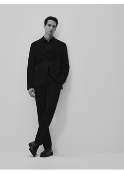 Reserved - Spodnie garniturowe slim fit - czarny ze sklepu Reserved w kategorii Spodnie męskie - zdjęcie 184655834