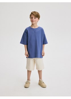 Reserved - Bawełniany t-shirt oversize - granatowy ze sklepu Reserved w kategorii T-shirty chłopięce - zdjęcie 184655844
