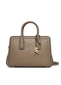 Torebka MICHAEL Michael Kors Laila 30T5G9IS1L Beżowy ze sklepu eobuwie.pl w kategorii Kuferki - zdjęcie 184656410