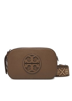 Torebka Tory Burch Mini Miller Crossbody 171955 Brązowy ze sklepu eobuwie.pl w kategorii Listonoszki - zdjęcie 184656414