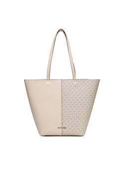 Torebka MICHAEL Michael Kors Flora 30T5GFFT3B Beżowy ze sklepu eobuwie.pl w kategorii Torby Shopper bag - zdjęcie 184656433