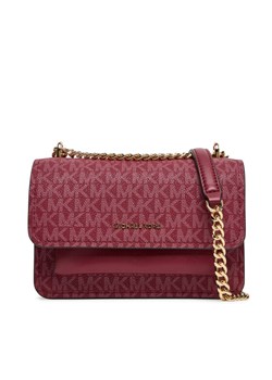 Torebka MICHAEL Michael Kors Claire  32R5GC7C1V Bordowy ze sklepu eobuwie.pl w kategorii Kopertówki - zdjęcie 184656464