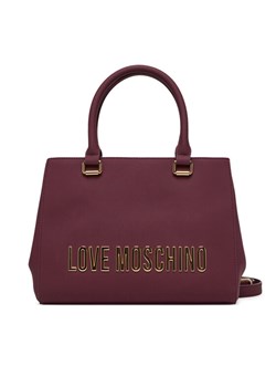 Torebka LOVE MOSCHINO JC4022PP1NKD0552 Bordowy ze sklepu eobuwie.pl w kategorii Kuferki - zdjęcie 184656502