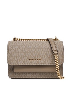 Torebka MICHAEL Michael Kors Claire  32R5GC7C1V Beżowy ze sklepu eobuwie.pl w kategorii Kopertówki - zdjęcie 184656534