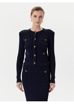 Guess Kardigan W5YR09 Z0130 Granatowy Regular Fit ze sklepu MODIVO w kategorii Swetry damskie - zdjęcie 184657400