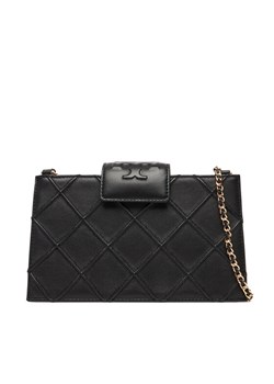 Tory Burch Torebka Fleming Mini Chain Wallet 167250 Czarny ze sklepu MODIVO w kategorii Kopertówki - zdjęcie 184657414