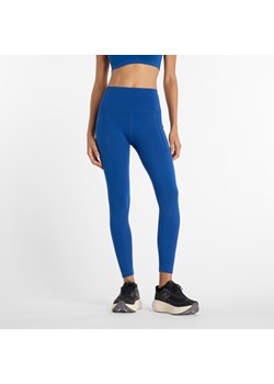 Legginsy damskie New Balance WP51268GAB – niebieskie ze sklepu New Balance Poland w kategorii Spodnie damskie - zdjęcie 184658503