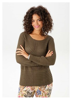 Aniston Sweter w kolorze brązowym ze sklepu Limango Polska w kategorii Swetry damskie - zdjęcie 184659410