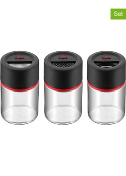 Silit Przyprawniki (3 szt.) w kolorze czarno-czerwonym ze sklepu Limango Polska w kategorii Młynki do soli i pieprzu - zdjęcie 184659534