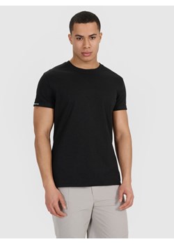 Męski t-shirt basic 4F 4FRSS25TTSHM3041 - czarny ze sklepu Sportstylestory.com w kategorii T-shirty męskie - zdjęcie 184659671