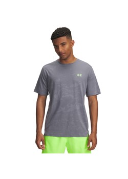 Męska koszulka treningowa Under Armour UA Tech Vent Jacquard SS - szara ze sklepu Sportstylestory.com w kategorii T-shirty męskie - zdjęcie 184659751