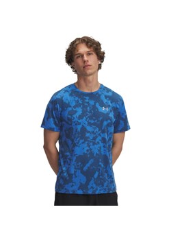 Męska koszulka do biegania Under Armour UA Launch Printed - niebieska ze sklepu Sportstylestory.com w kategorii T-shirty męskie - zdjęcie 184659811