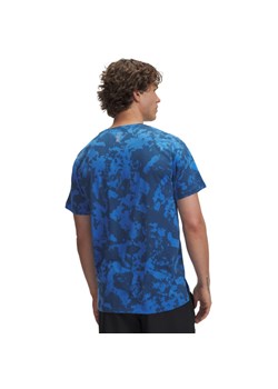 Męska koszulka do biegania Under Armour UA Launch Printed - niebieska ze sklepu Sportstylestory.com w kategorii T-shirty męskie - zdjęcie 184659812