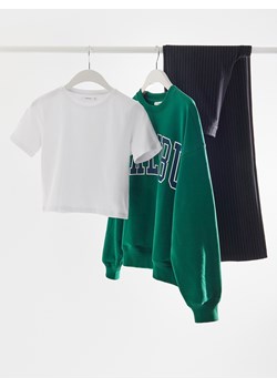 Reserved - Bawełniany crop top - biały ze sklepu Reserved w kategorii Bluzki damskie - zdjęcie 184660101