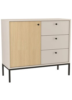 Komoda z szufladami na nóżkach kaszmir + dąb gaja L5-C55 ze sklepu Edinos.pl w kategorii Komody - zdjęcie 184660604