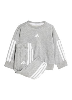 adidas Dres Essentials JV9852 Szary Regular Fit ze sklepu MODIVO w kategorii Komplety niemowlęce - zdjęcie 184661104