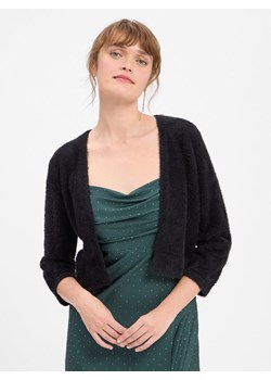 Marie Lund Dzianinowe wdzianko Kobiety Sztuczne włókno czarny jednolity ze sklepu vangraaf w kategorii Swetry damskie - zdjęcie 184661880