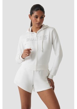 GUESS Biała damska bluza z cyrkoniami Primula, Rozmiar XS ze sklepu outfit.pl w kategorii Bluzy damskie - zdjęcie 184661940