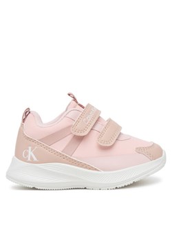 Calvin Klein Sneakersy Low Cut Velcro Sneaker V1A9-83102-1845 M Różowy ze sklepu MODIVO w kategorii Buty sportowe dziecięce - zdjęcie 184663400