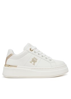 Tommy Hilfiger Sneakersy Low Cut Lace-Up T3A9-33985-1355 S Biały ze sklepu MODIVO w kategorii Buty sportowe dziecięce - zdjęcie 184663424