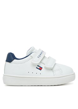Tommy Hilfiger Sneakersy Low Cut Velcro Sneaker T1X9-34062-1355 M Biały ze sklepu MODIVO w kategorii Buty sportowe dziecięce - zdjęcie 184663432