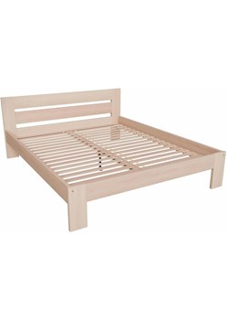 Łóżko podwójne w kolorze naturalnym 160x200 L7-Z18 ze sklepu Edinos.pl w kategorii Łóżka i materace - zdjęcie 184664264