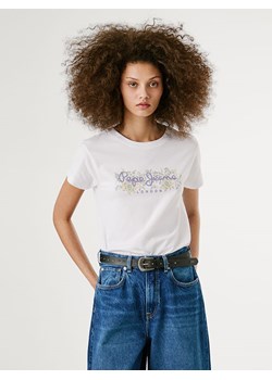 Pepe Jeans Koszulka &quot;Ava&quot; w kolorze białym ze sklepu Limango Polska w kategorii Bluzki damskie - zdjęcie 184665241