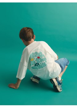 Reserved - T-shirt z nadrukiem - złamana biel ze sklepu Reserved w kategorii T-shirty chłopięce - zdjęcie 184665961
