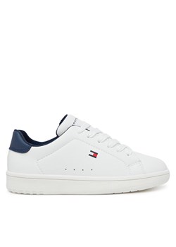 Sneakersy Tommy Hilfiger Low Cut Lace-Up T3X9-34073-1355X S Biały ze sklepu eobuwie.pl w kategorii Buty sportowe dziecięce - zdjęcie 184666660