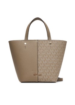 Torebka MICHAEL Michael Kors 32T5GFFC1B Beżowy ze sklepu eobuwie.pl w kategorii Torby Shopper bag - zdjęcie 184666662